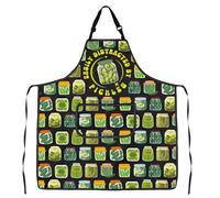MYSOMY Pickles - Delantal de cocina con bolsillos y correa ajustable para el cuello, Delantal de pepinillos 3, ne Size