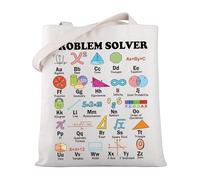 MYSOMY Problem Solver - Bolsa de lona para profesores de matemáticas, regalo de agradecimiento para amantes de las matemáticas, Matemáticas Tb, 13.7inch*15inch