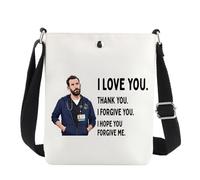 MYSOMY PTMC - Bolso cruzado Dr. Robby Gifts DR. Robby ER Medical TV Show Merchandise, I Love You Cb4