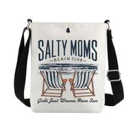 MYSOMY Salty Moms Beach Club - Bolso cruzado para amantes de la playa, regalos para madres saladas, club de playa, niñas, bolsa de hombro, Have Sun Uk2, 111