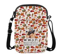 MYSOMY Senshi - Bolso cruzado con diseño de anime, regalos inspirados en el anime, bolsa de hombro Senshi, Wwsd What Would Uk3, 111