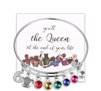 MYSOMY Six The Musical Gift - Pendientes musicales de Broadway, regalo para amantes de la música, seis productos musicales, regalo de reinas musicales, 2.4inches, Metal