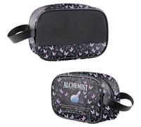 MYSOMY The Alchemist Social Club Gifts Romantasy Book - Bolsa de maquillaje impermeable inspirada en libros, Bolsa de alquimista, Estilo retro