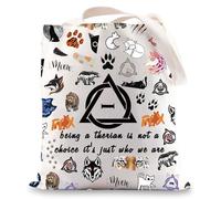 MYSOMY Therian - Bolso de mano Therian Gift Therian Symbol Shoulder Bag Being A Therian Is Not A Choice It's Just Who We Are Therian Merchandise, Ser un Uk1, INCH
