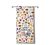 MYSOMY Toalla de cocina venezolana, regalos de Venezuela, regalos de boda Venezolana, paños de cocina que una arepa (una Arepa kt1)