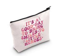 MYSOMY Unidad de cuidados intensivos pediátricos, bolsa de maquillaje para enfermera, equipo PICU, regalo para enfermeras, bolsa con cremallera, Little Heroes Bag3, Morden