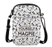 MYSOMY Urraca Bandolera Always Be Yourself Unless You Can Be A Magpie Gift Urpie Bird Shoulder Bag Magpie Lover Gift, Yourself Magpie Cb4
