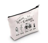 MYSOMY Wizard Dorothy - Bolsa de maquillaje con cita de la película Dorothy para fanáticos de Dorothy Toto, regalo para fanáticos de la película de aventura, Bolsa Always Remember 3, Morden