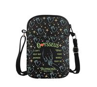 MYSOMY WSNANG - Bolso cruzado inspirado en música griega para los amantes de la saga de Ítaca, regalo de saga griega, Reino Unido Ithaca Cb, 14.7 x 2 x 21centimeters (5.8 x 0.8 x 8.3 inches)