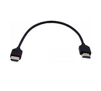 MysRuida - Cable adaptador HDMI 2.1 de 1 pie 8 K de ángulo de 180 grados HDMI 8 K macho a HDMI 8 K macho, OD 4 mm Slim Ultra HD, 8 K a 60 Hz (recto macho a macho)