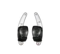MYSSJS Levas Cambio Extensión De Palanca Cambios Fibra Carbono Volante Para Golf 6 MK6 GTI CC Polo Seat R36 R(Silver Black)