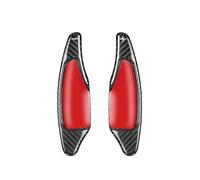 MYSSJS Levas Cambio Extensión Palanca Cambios Para Volante Coche, Fibra Carbono, Para Camaro Corvette C7 2014, 2015, 2016, 2017, 2018 Y 2019(Black)