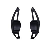 MYSSJS Levas Cambio Para Golf 5 MK6 GTI R Passat B6 B7 CC Para Seat 2009-2014 Aleación De Aluminio Volante Paletas Cambio Extendidas(Black)