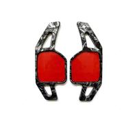 MYSSJS Levas Cambio Volante Con Impresión De Fibra Carbono Y Levas Cambio ABS Para A3 A4 A5 A6 A8 Q5 Q7 (2013, 2014 2015)(Forged)