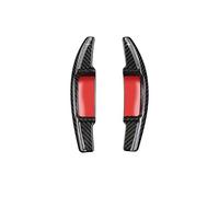 MYSSJS Levas Cambio Volante De Fibra Carbono Con Levas Cambio Para Benz Clase A B C E W206 W223 C180 C220d GLC EQE EQS (2022-2024)(Black Carbon)