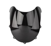 MYSSJS Parabrisas Moto para Suzuki GSXR 600 750 R SRAD 1996 1997 1998 1999 GSXR600 G Parabrisas de Doble Burbuja para Motocicleta Deflector Cupula Moto(Black)