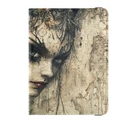 Mysterious Beauty - Funda de piel para pasaporte, funda protectora para vacunas, funda para pasaporte, funda tipo cartera, ultrafina, Belleza misteriosa, 1 size