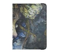 Mysterious Beauty - Funda de piel para pasaporte, organizador de documentos, accesorios impermeables, Belleza misteriosa, 1 size