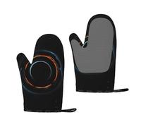 Mysterious Cosmic Black Holes - Guantes de silicona para horno, un par de diseños antideslizantes para el hogar, cocina, al aire libre, barbacoa, pan