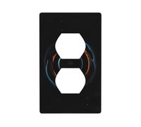 Mysterious Cosmic Black Holes - Kit de placa de pared de doble cara, cubierta de toma de corriente, tamaño estándar: 4.50 x 2.76 pulgadas