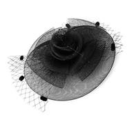 Mysterious Flower Charm Fascinator Hair Clip Themed Event Costume Accessories Women Party Styling Ornament Gothic Cosplay Decoration