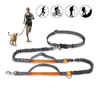 Mystery Correa para Perros Manos Libres, Ajustables y Elásticas Correas para Correr con Costuras Reflectantes para Perros de hasta 110 kg