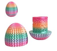 Mystery Egg Puzzle Box 8 cm 3D Molvige Geschenkbox mit Laberinth Spiel verstecktem Fach Ostern Divertido Denkgabe Reutilizbarer Sorpression Geldhalter Geld Puzzle Box für Geburtstag Ostern (A)