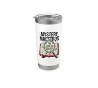 Mystery Maestro: The Clue es un amante de los detectives y un verdadero fanático del crimen Vaso térmico de acero inoxidable de doble pared