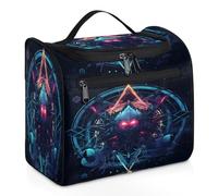 Mystery Magic Sign - Bolsa de maquillaje de viaje para mujeres, hombres, niñas y niños, bolsa de aseo de 11.2 L, bolsa de aseo colgante, organizador de cosméticos, bolsas de ducha, color, XL,