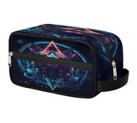 Mystery Magic Sign - Bolsa de maquillaje para mujeres, hombres, niños, niñas, niños, bolsa de lavado, bolsa de viaje, artículos de aseo personal, organizador de cosméticos, bolsa de ducha, color,