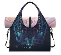 Mystery Magic Sign - Bolsa deportiva de lona para mujeres y hombres, bolsa de fin de semana con compartimento para zapatos, bolsa de hombro para yoga, gimnasio, viajes, color, L, Organizador de bolsas