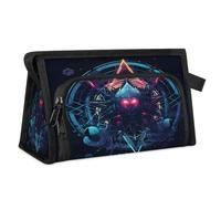 Mystery Magic Sign - Neceser de viaje para mujeres, hombres, niñas y niños, multifuncional, bolsa de maquillaje, organizador de cosméticos, bolsa de ducha, color, M, Organizador de bolsas
