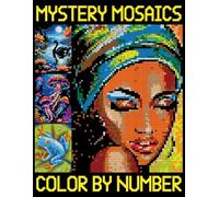 Mystery Mosaic Color By Number: Beautiful Quest Coloring Pages for Adults and Kids, Pixel Challenges to Reveal Hidden Images