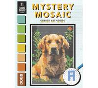 Mystery Mosaic, Shaded Art Series, Dogs: Color by Number for Adults | Discover 26 Dog Breeds | Hidden Letters & Riddles | Crack the Secret Code | Relaxing Mosaic Coloring for Pet Lovers