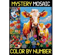 Mystery Mosaics Color By Number: An Adult Quest Coloring Book for Relaxation and Stress Relief (Pixel Art Challenges to Reveal Hidden Pictures)