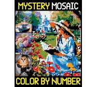 Mystery Mosaics Color By Number: Easy and fun Pixel Art Designs for Adults, Color Quest Extreme Challenges for Relaxation