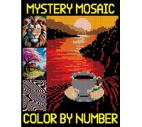 Mystery Mosaics Color By Number: Fun, Easy, and Relaxing Quest Coloring Pages with detailed color palette