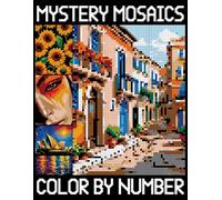 Mystery Mosaics Color By Number: Pixel art Adult Coloring Pages for Relaxation (Color Quest Extreme Challenges with Hidden Pictures)