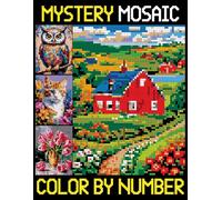 Mystery Mosaics Color By Number: Relaxing and Fun Pixel Art Coloring Book - Color Quest for Adults and Teens