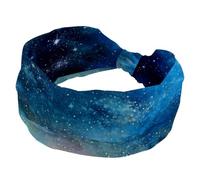 Mystery Tranquil Night Starry Sky - Diadema ancha para mujer, diadema elástica antideslizante, anudada por torsión, para entrenamiento, accesorios para el cabello