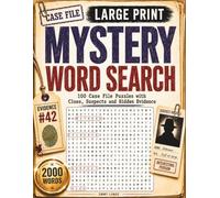 Mystery Word Search - Large Print: 100 Detective Case File Puzzles For Adults & Seniors - Murder Mystery Puzzle in Large Print - Perfect gift for Men & Women