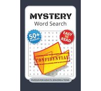 Mystery Word Search Puzzle Book: 50+ Word Searches with Easy to Read Print about Mystery, Spot Anomalies, Detective-Style and More I 6x9 inches, 110 ... Gift for word lovers, mystery buffs