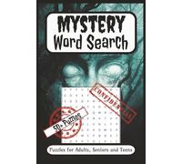 Mystery Word Search Puzzle Book: Word Searches with Easy to Read Print about all things Mystery, Halloween, True Crime and More | 6x9 inches, 110 ... Gift for Vacations, Holidays and Free Times
