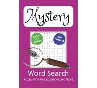 Mystery Word Search Puzzle Book: Word Searches with Easy to Read Print about Mystery, Detectives, Clues and More | 6x9 inches, 110 pages | 50+ Puzzles ... for Vacations, Holidays, and Leisure Time