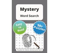 Mystery Word Search Puzzle Book: Word Searches with Easy to Read Print About Whodunits, Detectives, Clues and More | 6x9 inches, 110 pages | 50+ Puzzles … Gift for Vacations Holidays and Free Times