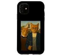 Mystic Americat Gothic - Famosa Parodia de Pintura Carcasa para iPhone 11