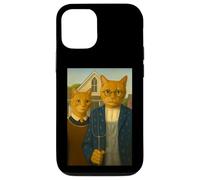 Mystic Americat Gothic - Famosa Parodia de Pintura Carcasa para iPhone 12/12 Pro