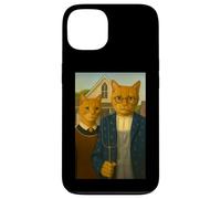 Mystic Americat Gothic - Famosa Parodia de Pintura Carcasa para iPhone 13