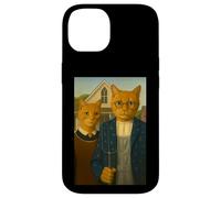 Mystic Americat Gothic - Famosa Parodia de Pintura Carcasa para iPhone 14