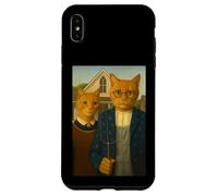 Mystic Americat Gothic - Famosa Parodia de Pintura Carcasa para iPhone XS MAX